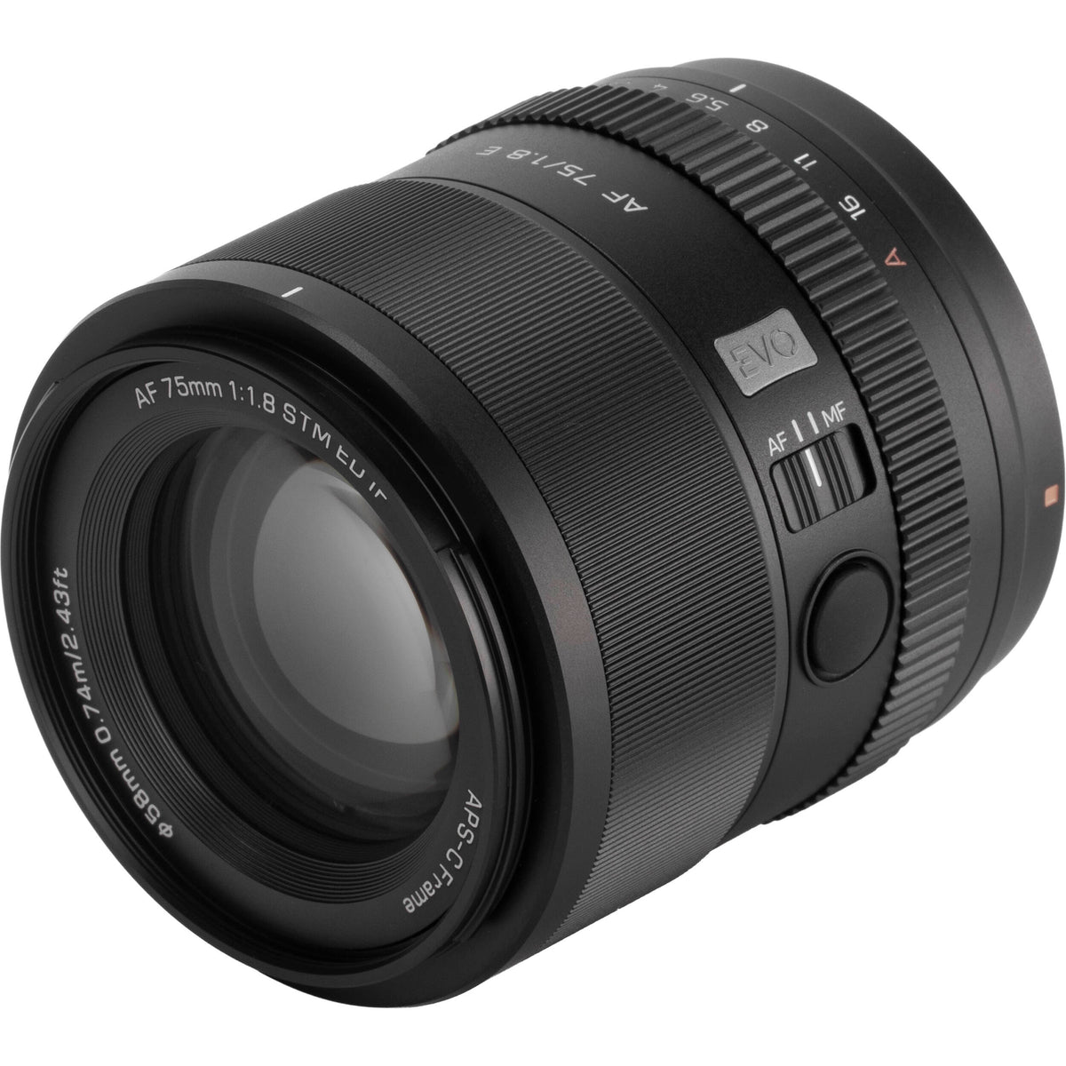 Lente Viltrox 75mm f/1.8 EVO AF - vista trasera