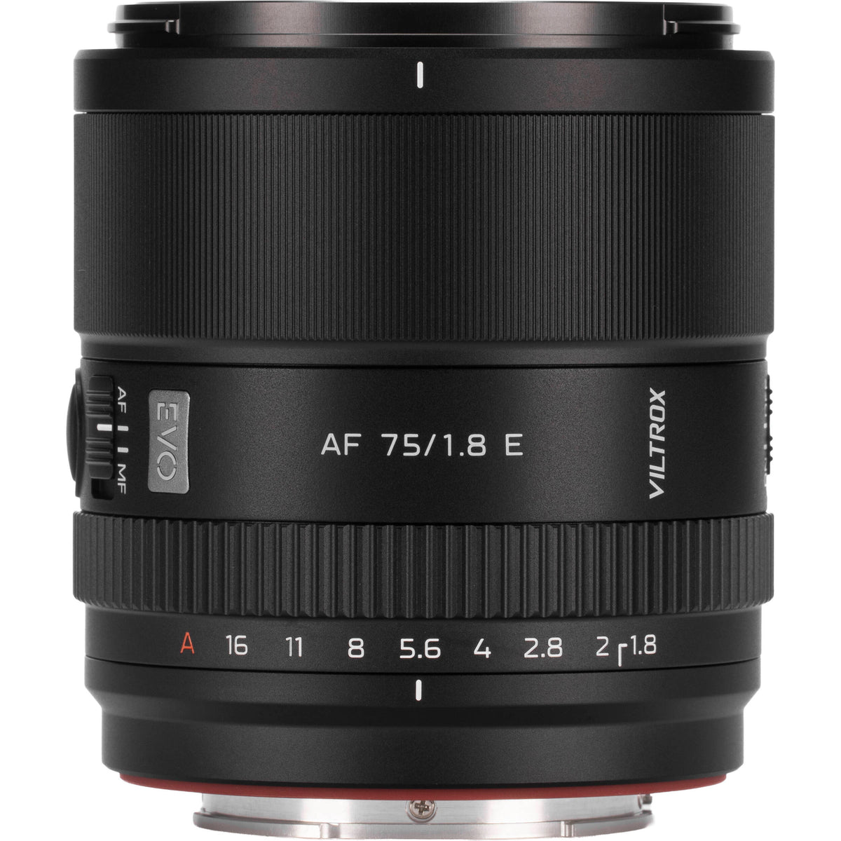 Lente Viltrox 75mm f/1.8 EVO AF - puertos y conexiones