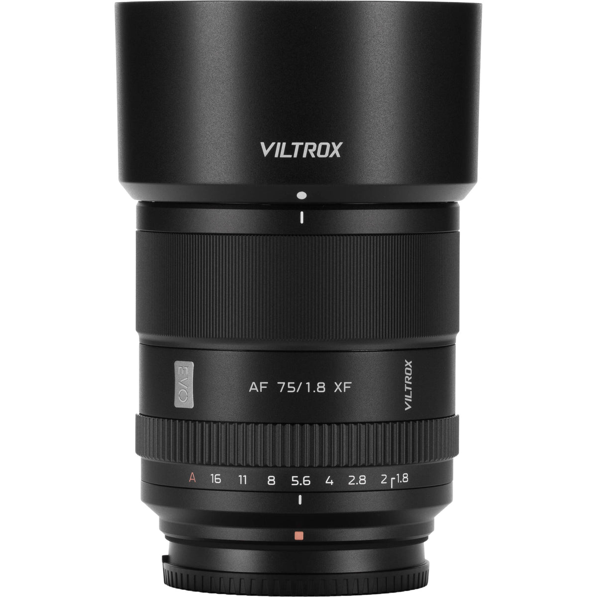 Lente Viltrox 75mm f/1.8 EVO AF - contenido de la caja