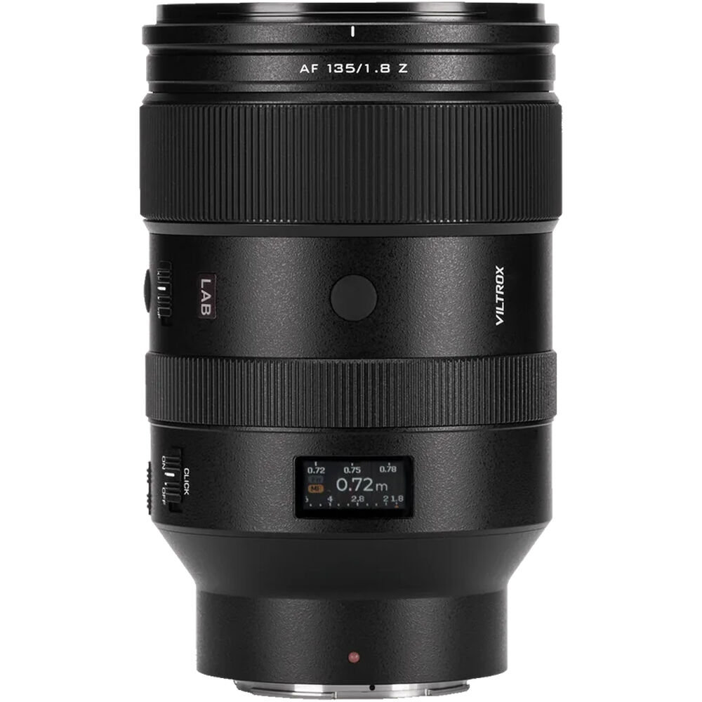 Lente Viltrox AF 135mm f/1.8 LAB Z - vista frontal