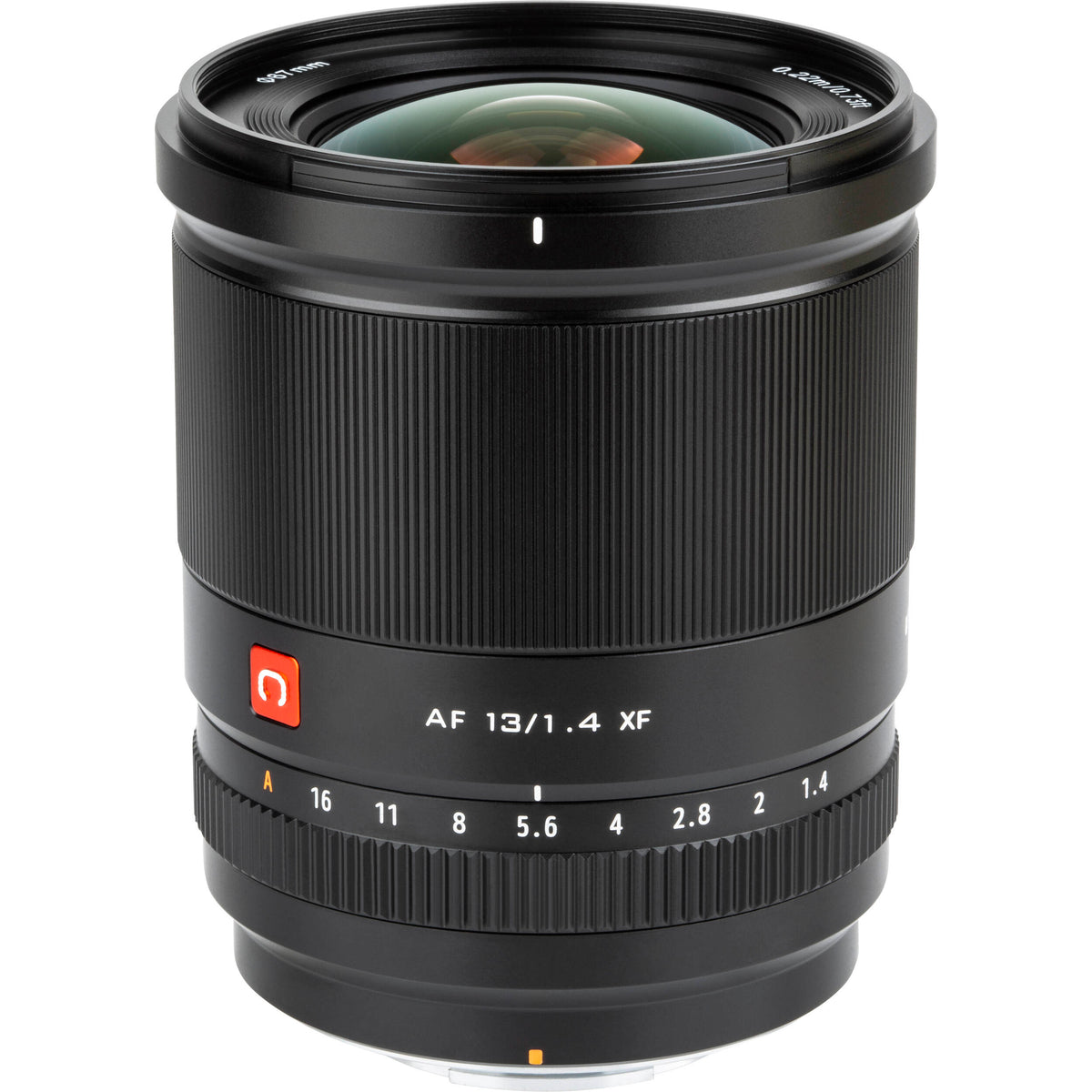 Lente Viltrox AF 13mm f/1.4 - vista lateral