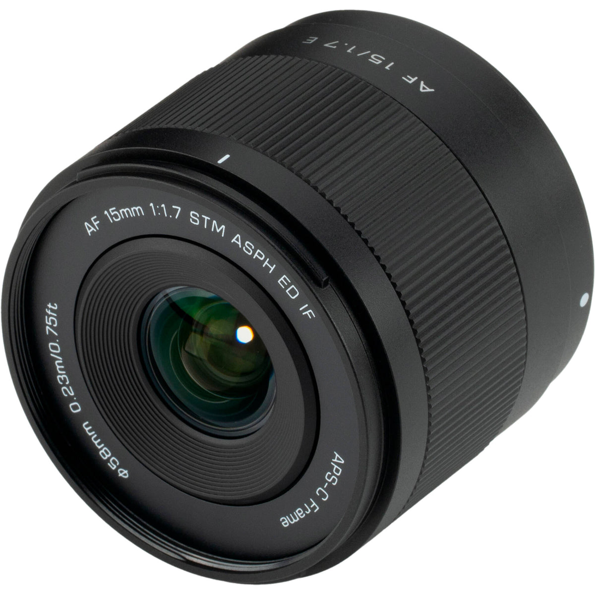 Lente Viltrox AF 15mm f/1.7 Air E (Negro) - vista trasera
