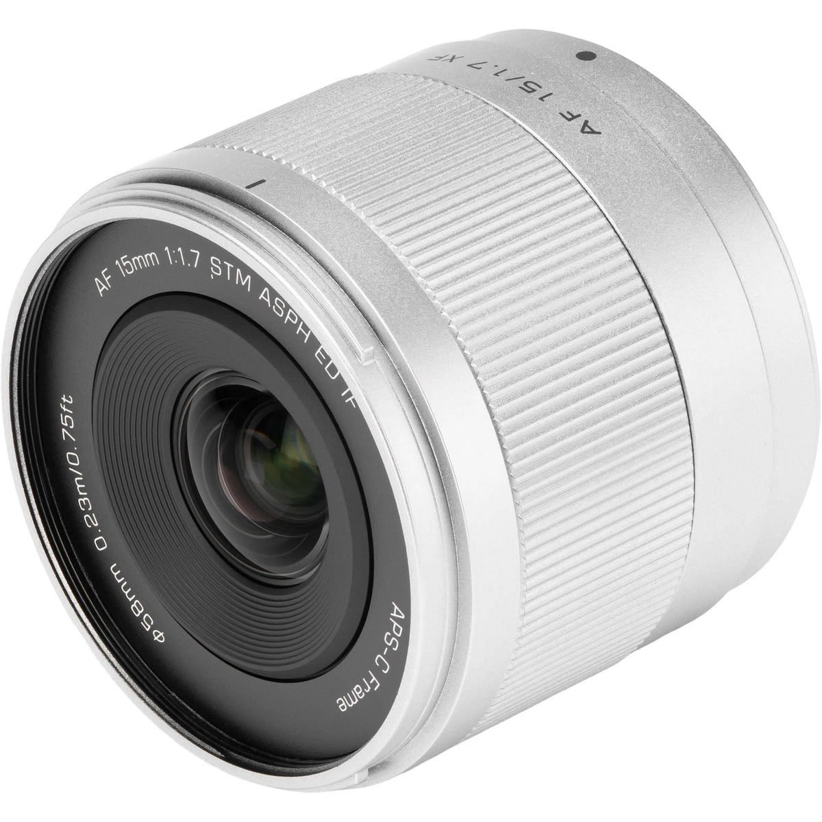 Lente Viltrox AF 15mm f/1.7 Air XF - vista lateral