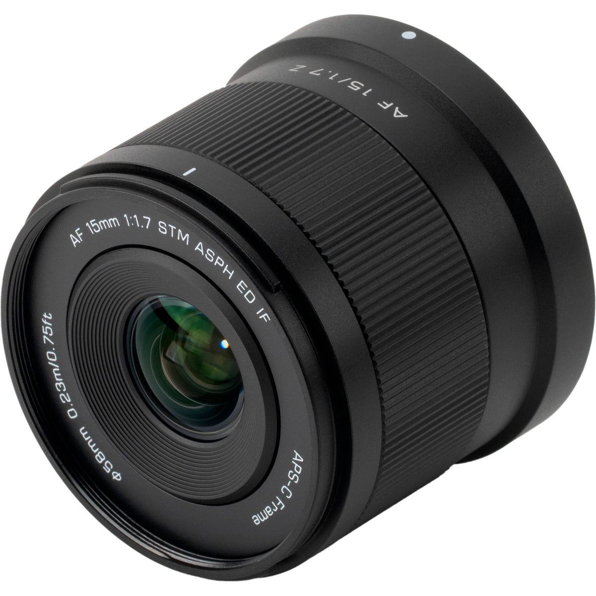 Lente Viltrox AF 15mm f/1.7 Air Z - vista lateral