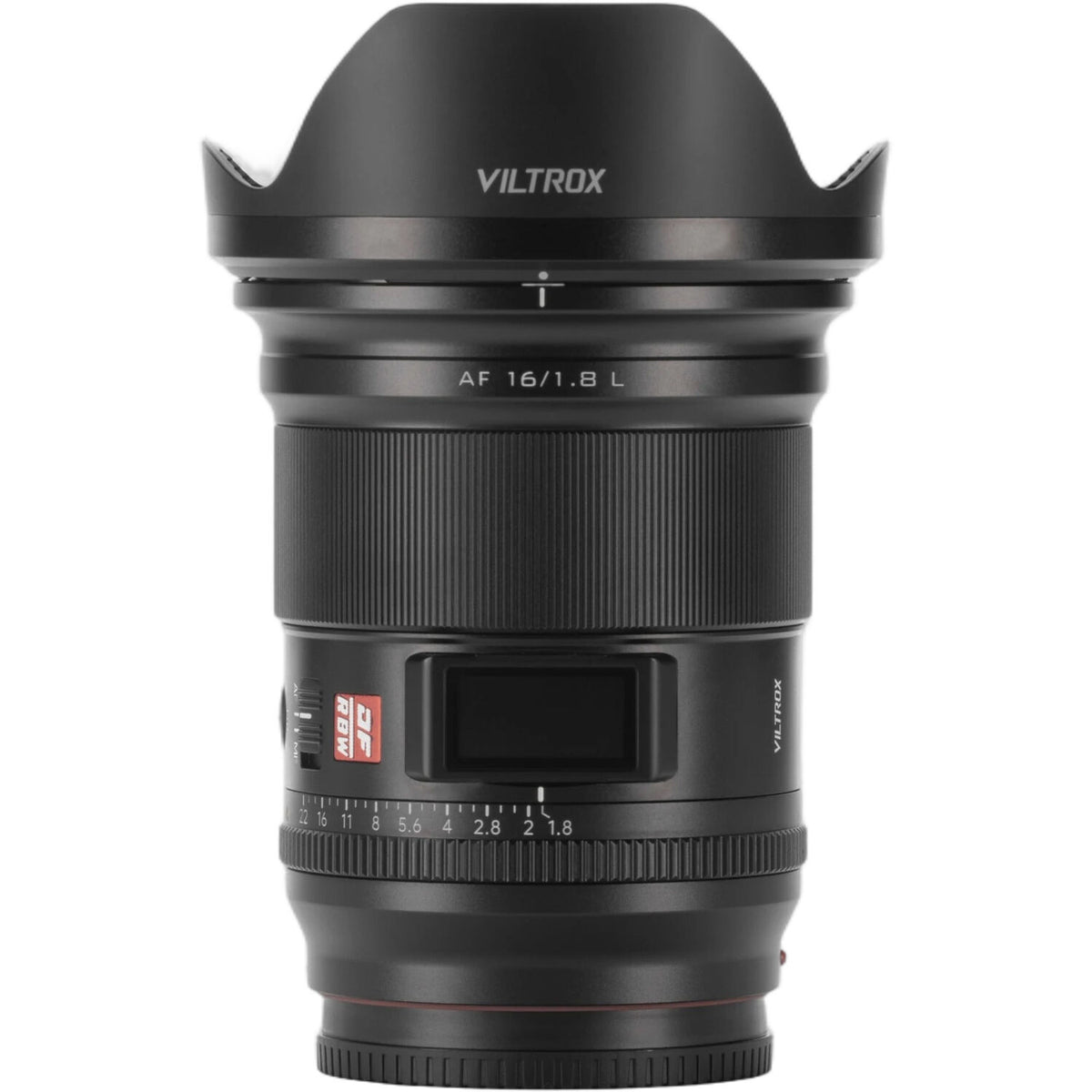 Lente Viltrox AF 16mm f/1.8 - vista trasera