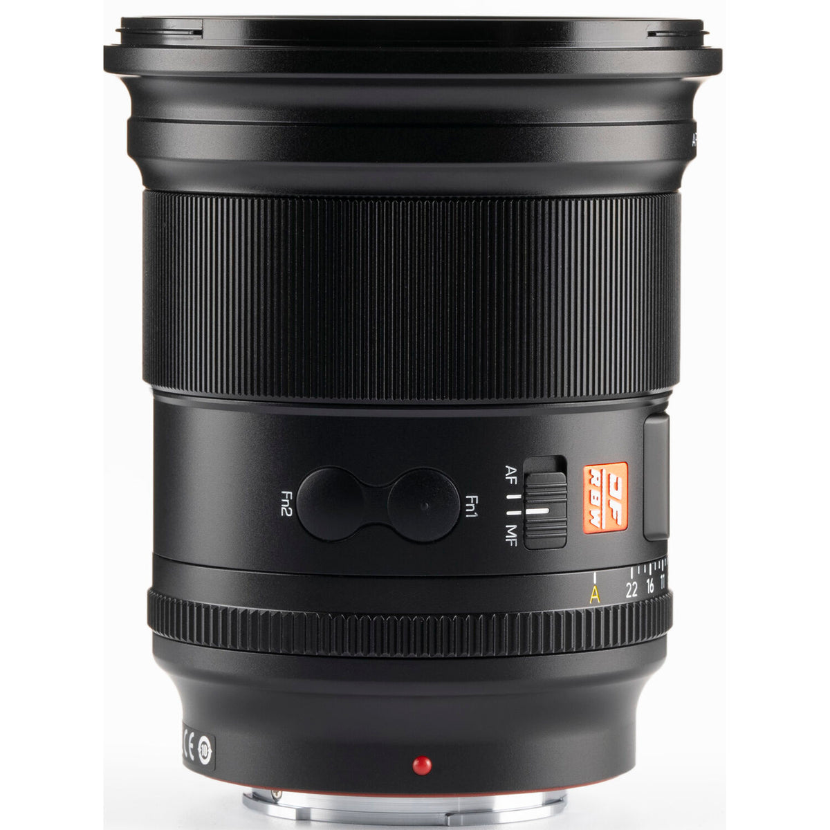 Lente Viltrox AF 16mm f/1.8 FE - vista lateral