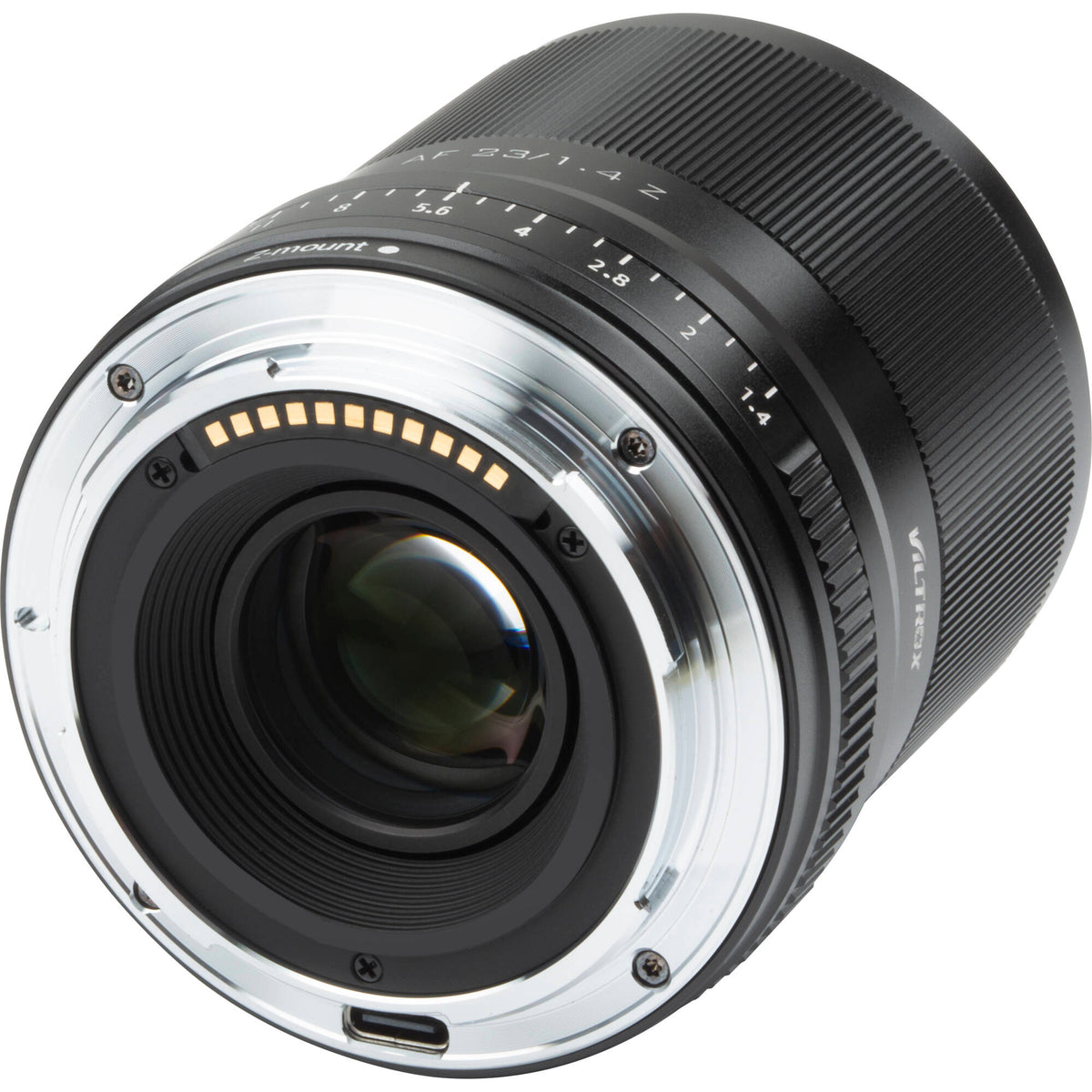 Lente Viltrox AF 23mm f/1.4 Z - vista trasera