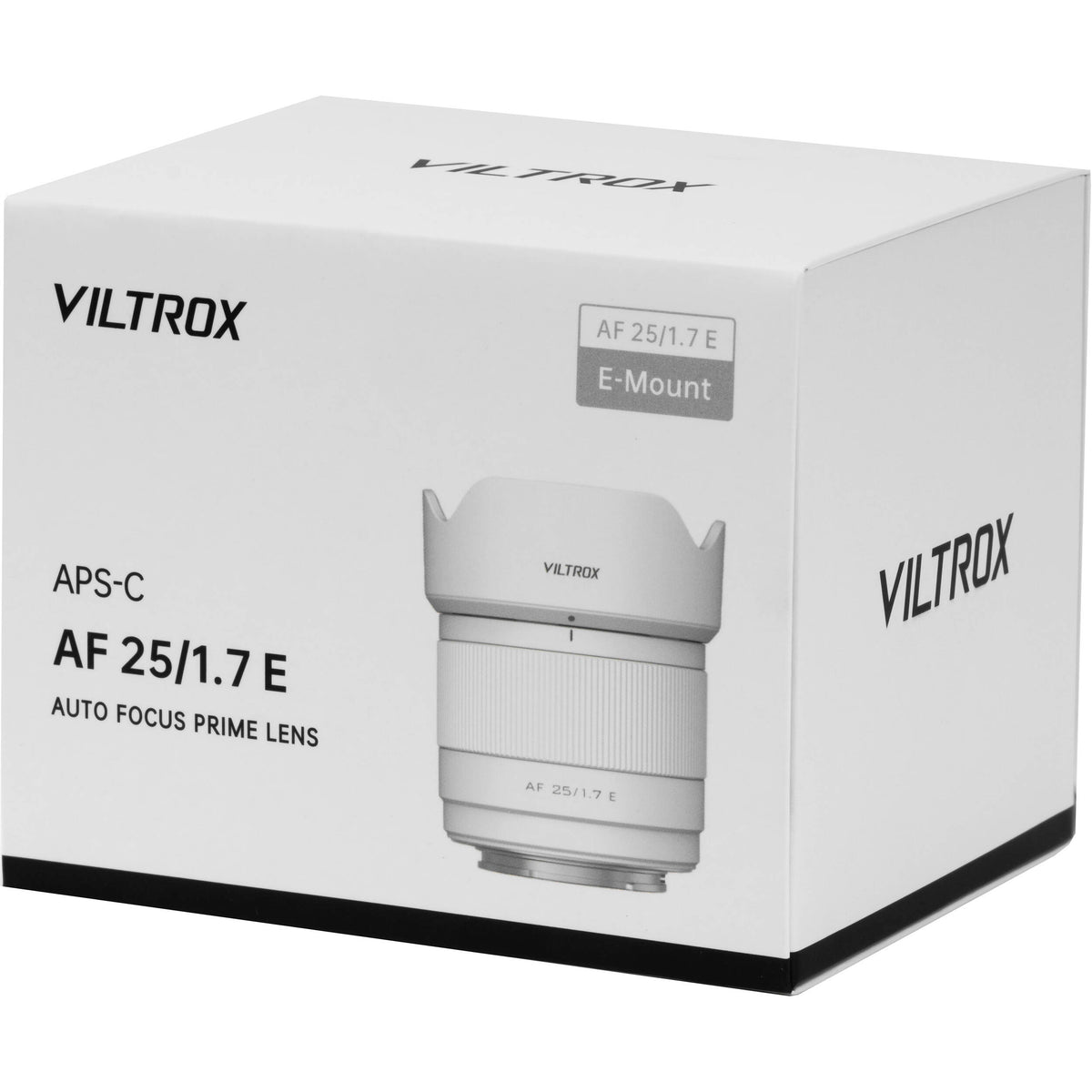Lente Viltrox AF 25mm f/1.7 Air E - contenido de la caja