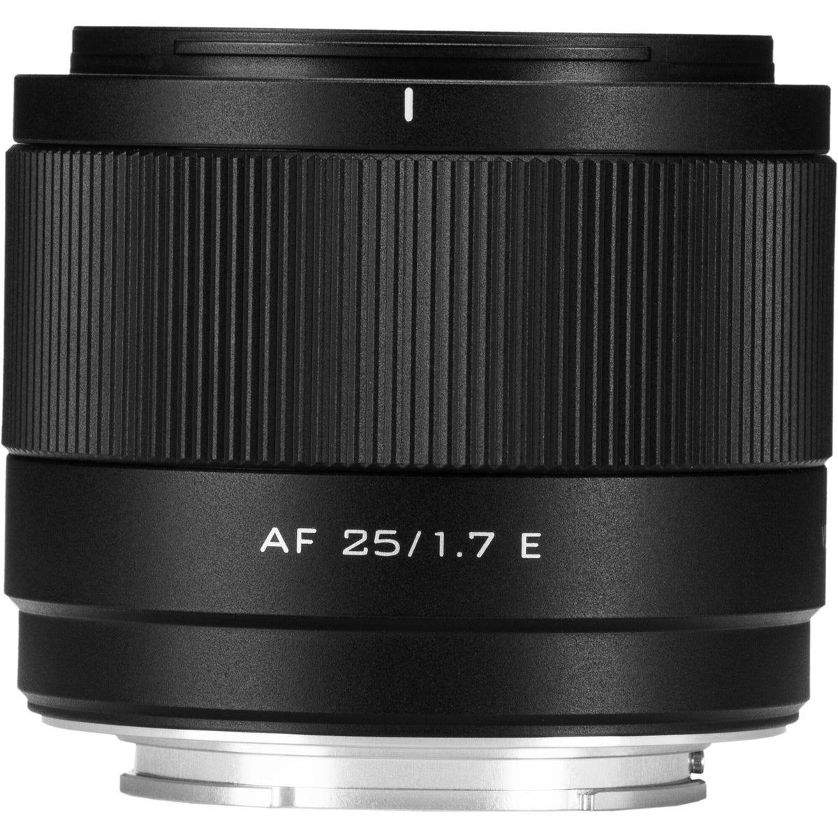 Lente Viltrox AF 25mm f/1.7 Air E (Negro) - vista frontal