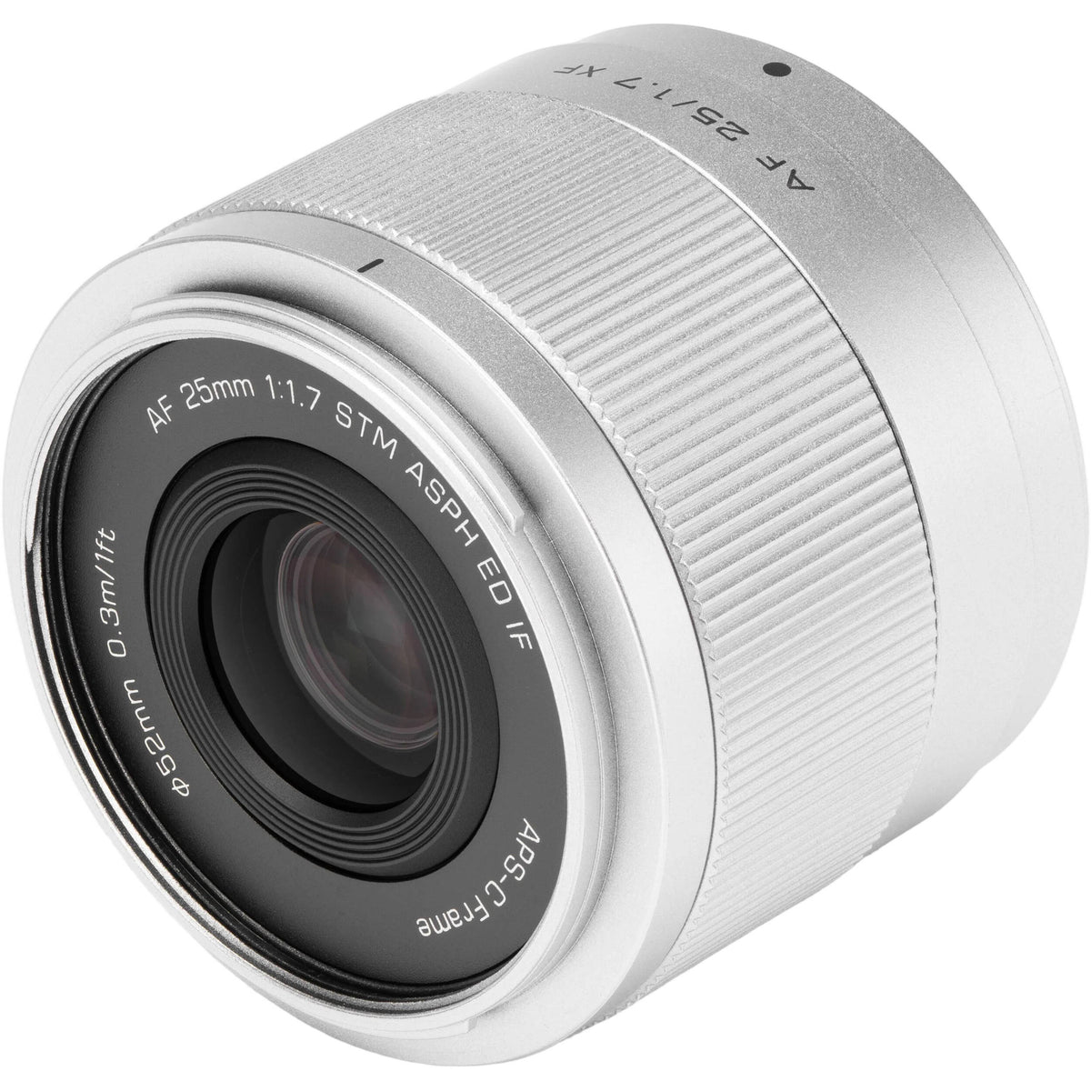 Lente Viltrox AF 25mm f/1.7 Air XF - vista lateral