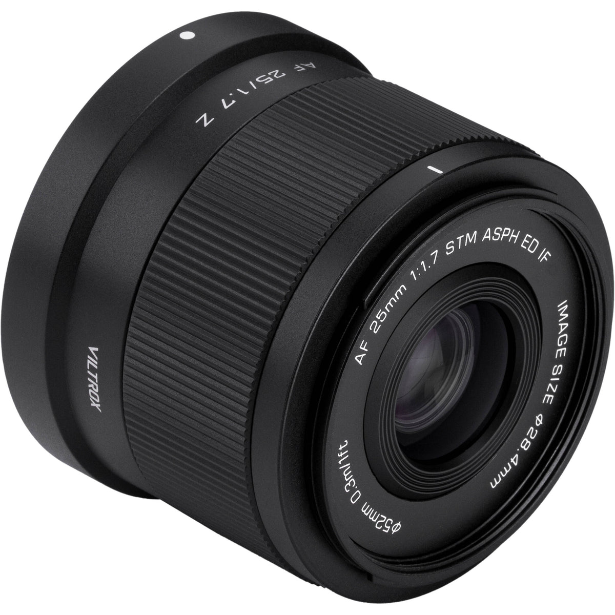 Lente Viltrox AF 25mm f/1.7 Air Z - vista lateral