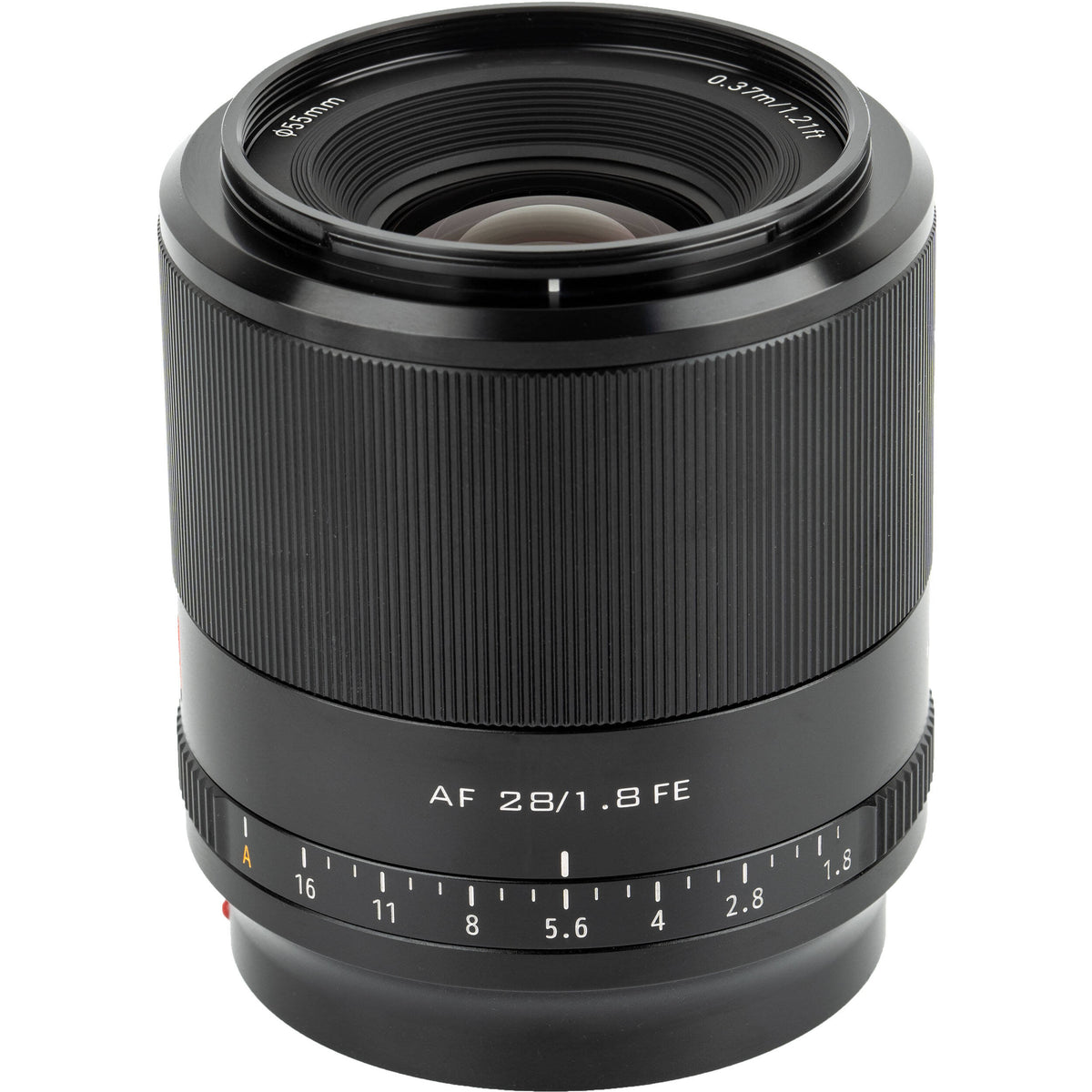 Lente Viltrox AF 28mm f/1.8 - vista trasera