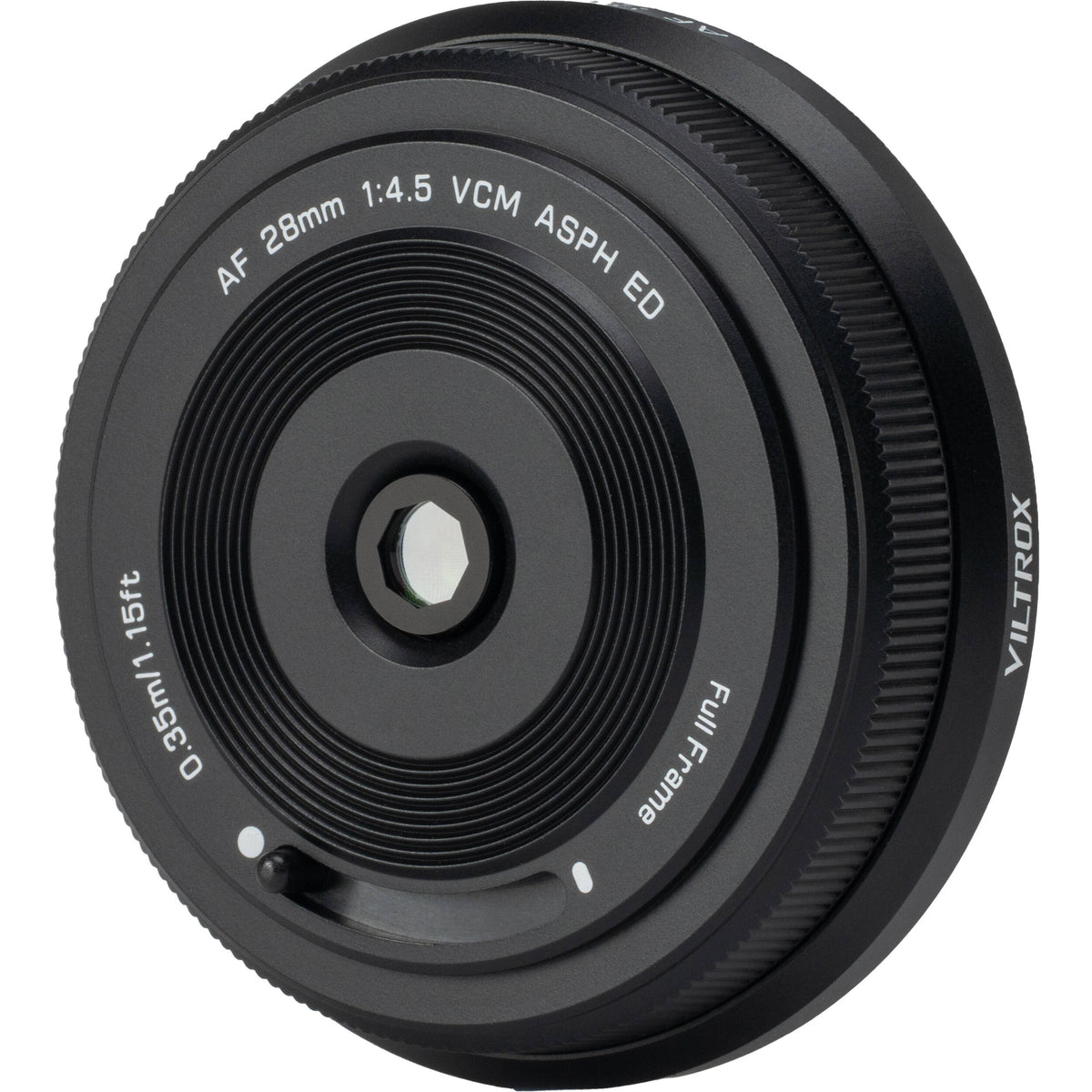 Lente Viltrox AF 28mm f/4.5 Z - vista trasera