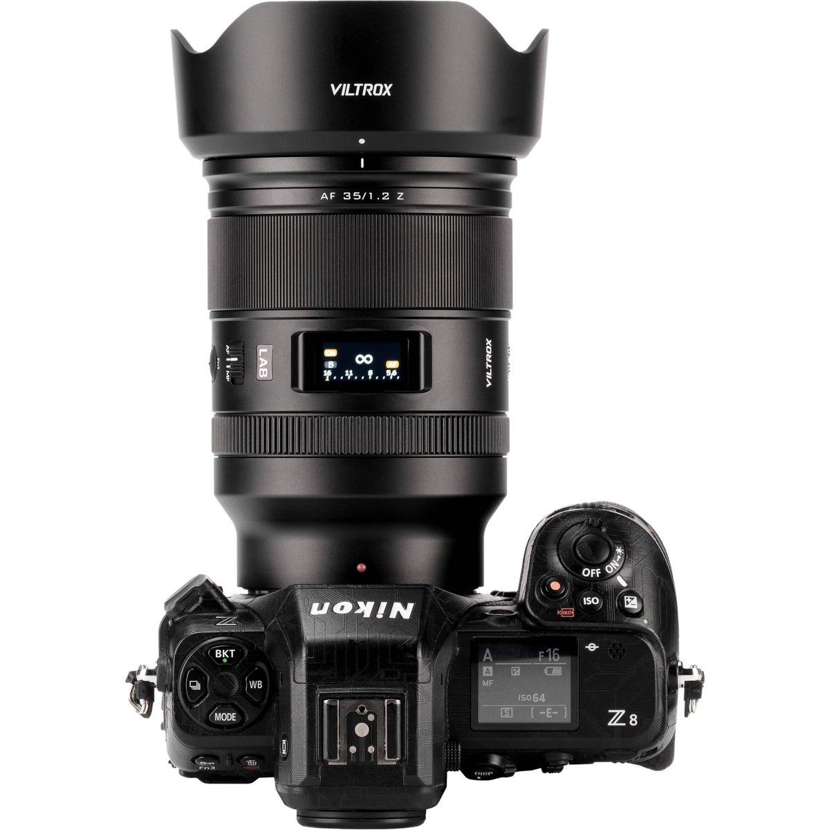 Lente Viltrox AF 35mm f/1.2 LAB Z Lens with Screen - en uso