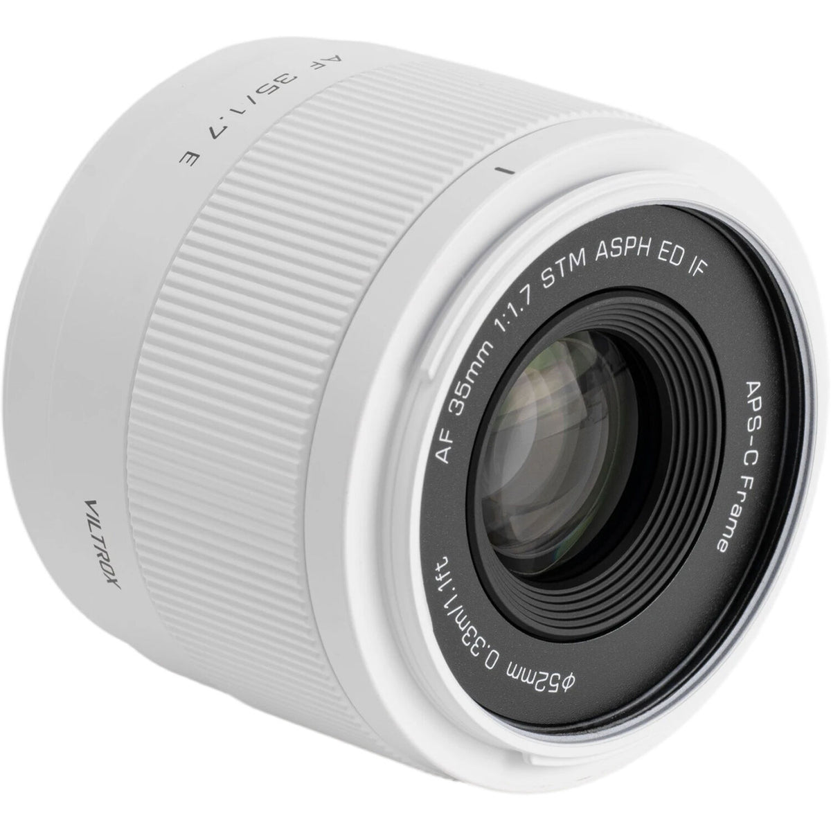 Lente Viltrox AF 35mm f/1.7 E (Blanco) - vista frontal