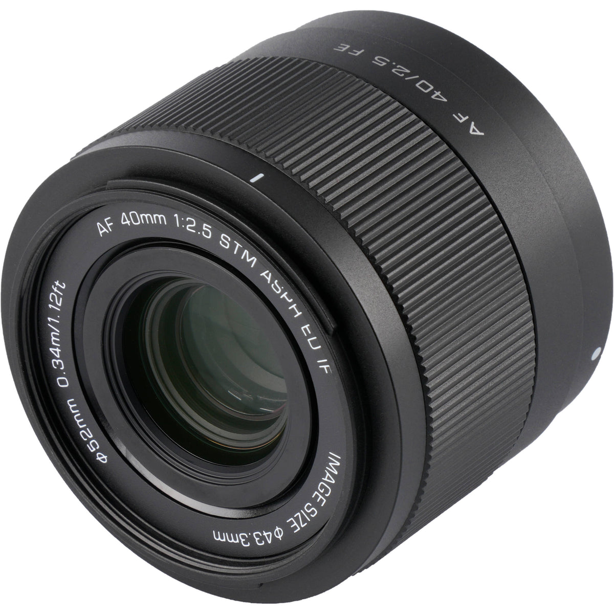 Lente Viltrox AF 40mm f/2.5 FE (Negro) - vista lateral
