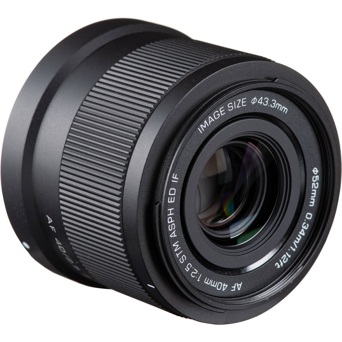 Lente Viltrox AF 40mm f/2.5 Z - puertos y conexiones
