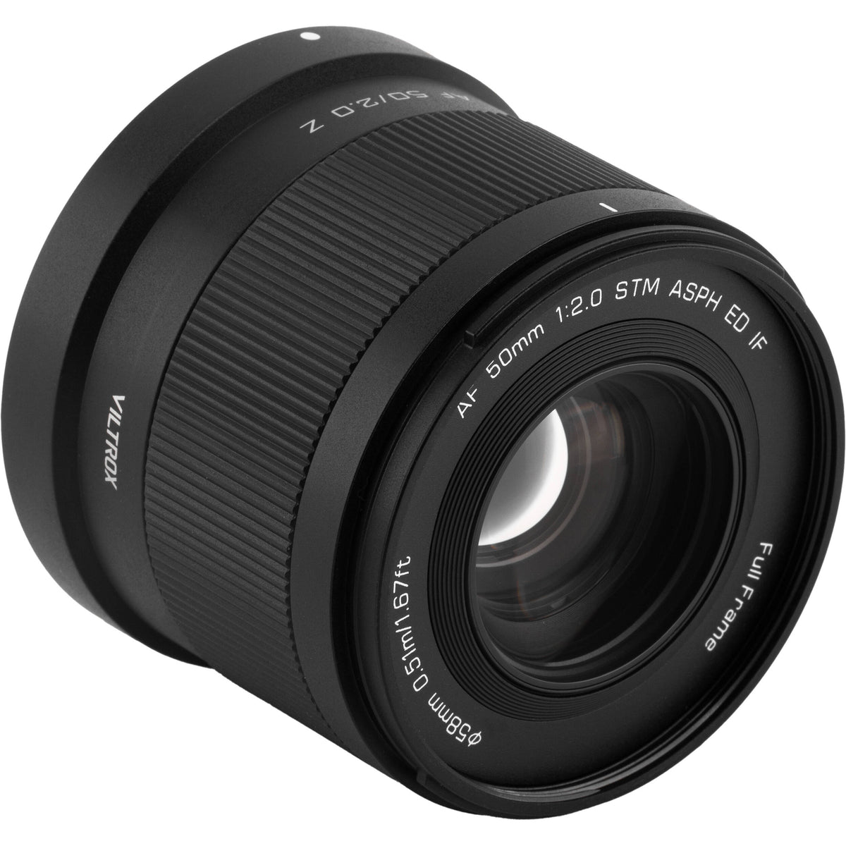 Lente Viltrox AF 50mm f/2 Air Z - vista lateral