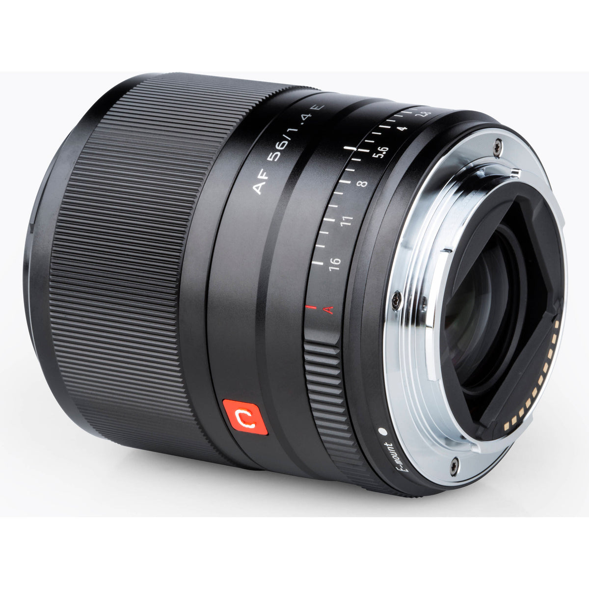 Lente Viltrox AF 56mm f/1.4 E (Negro) - vista lateral