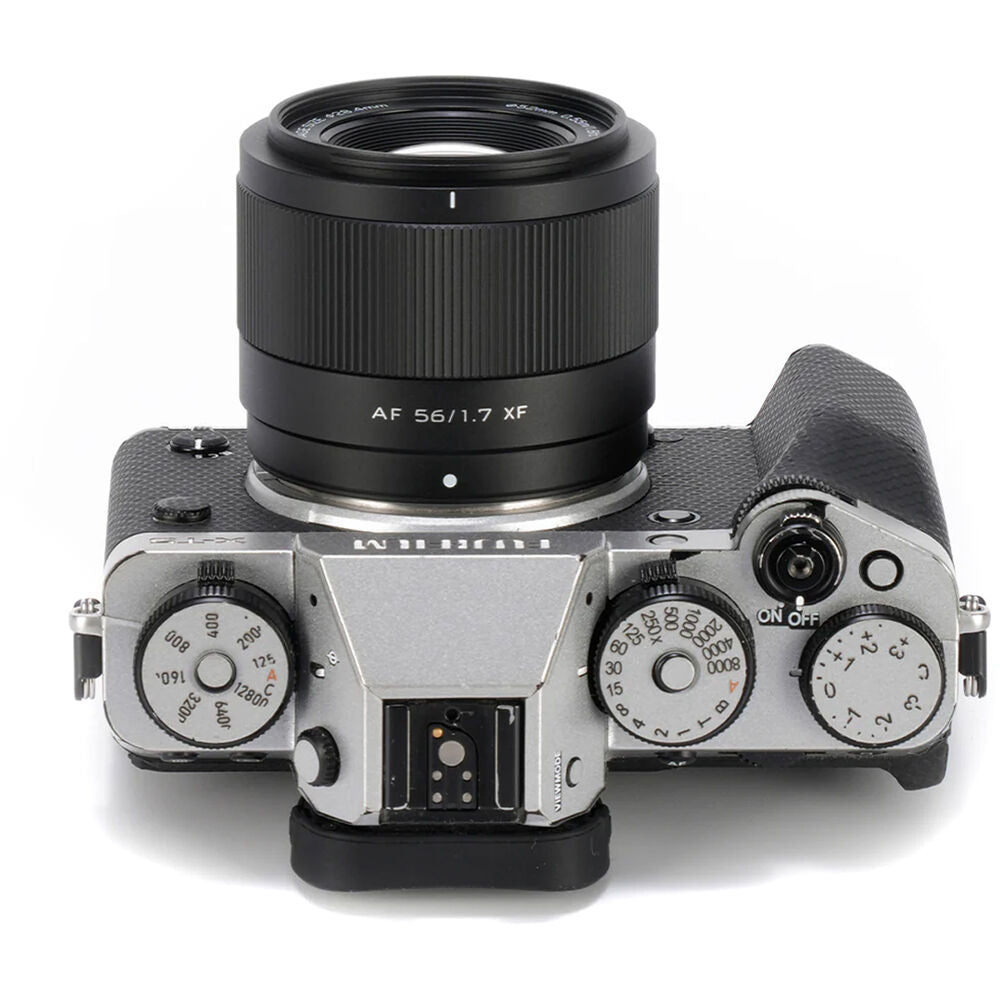 Lente Viltrox AF 56mm f/1.7 XF - vista lateral