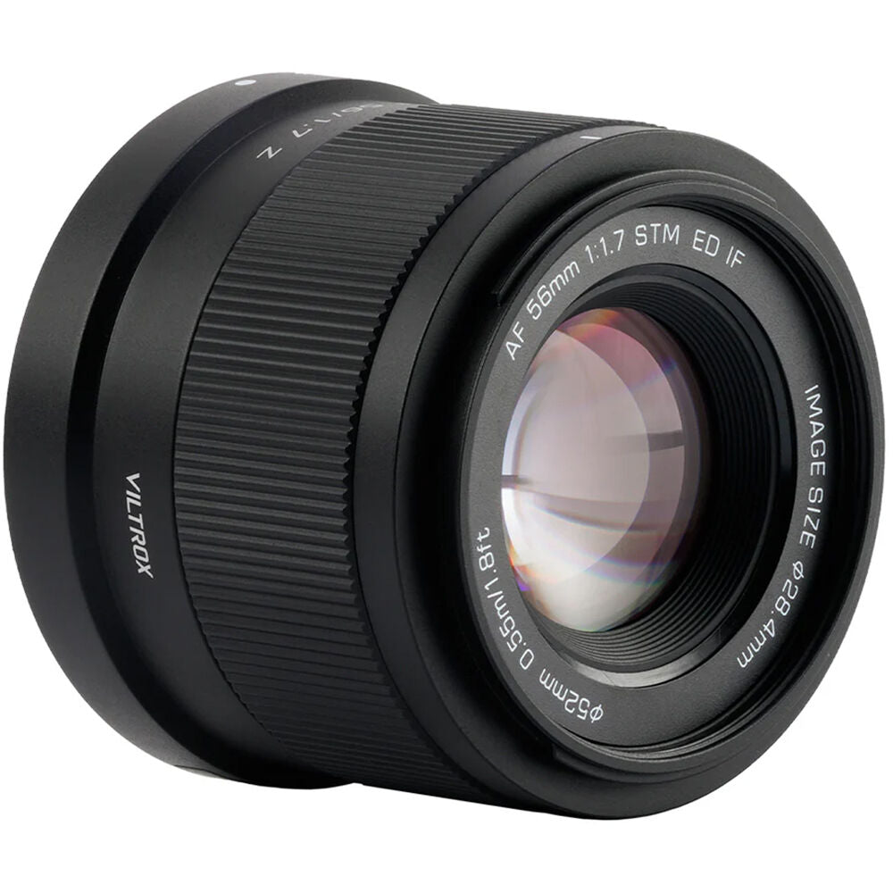 Lente Viltrox AF 56mm f/1.7 Z - vista frontal