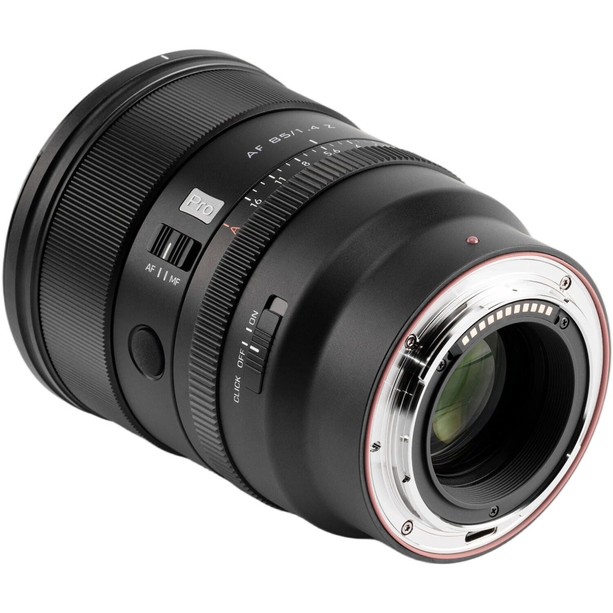 Lente Viltrox AF 85mm f/1.4 Pro Z - vista lateral