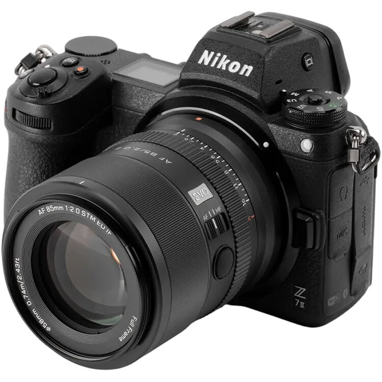 Lente Viltrox AF 85mm f/2 EVO - puertos y conexiones