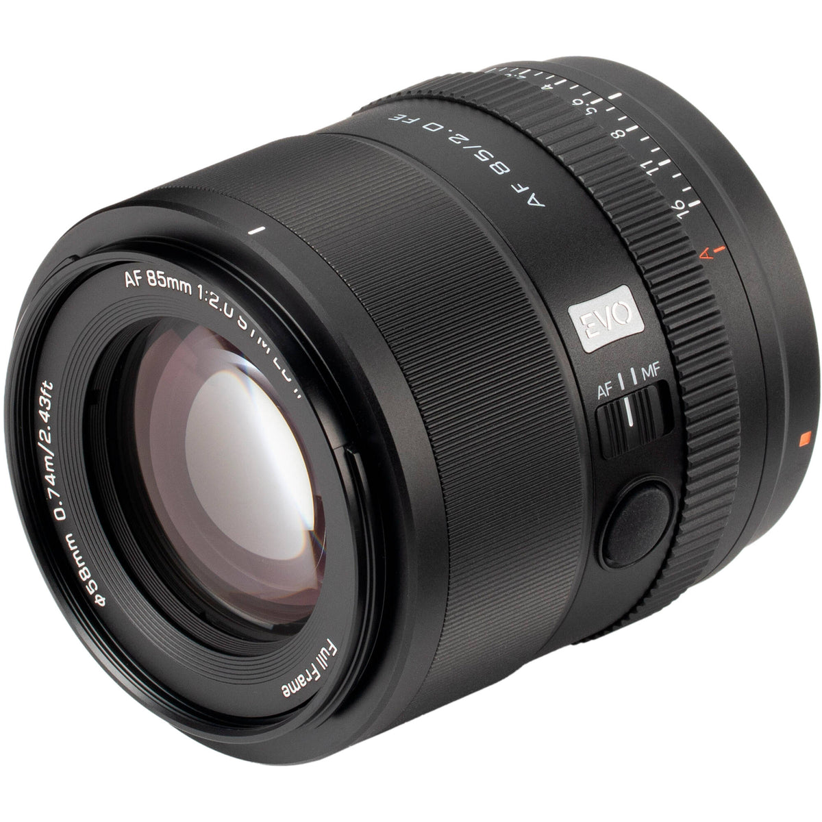 Lente Viltrox AF 85mm f/2 EVO FE - detalle