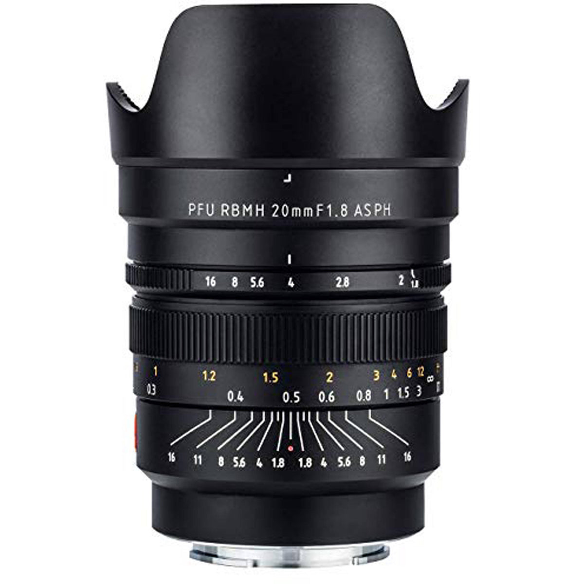 Lente Viltrox PFU RBMH 20mm f/1.8 ASPH - vista frontal