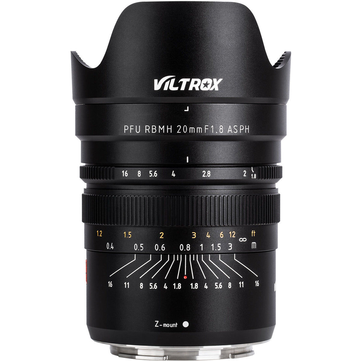 Lente Viltrox PFU RBMH 20mm f/1.8 ASPH Lens for Nikon Z - vista frontal