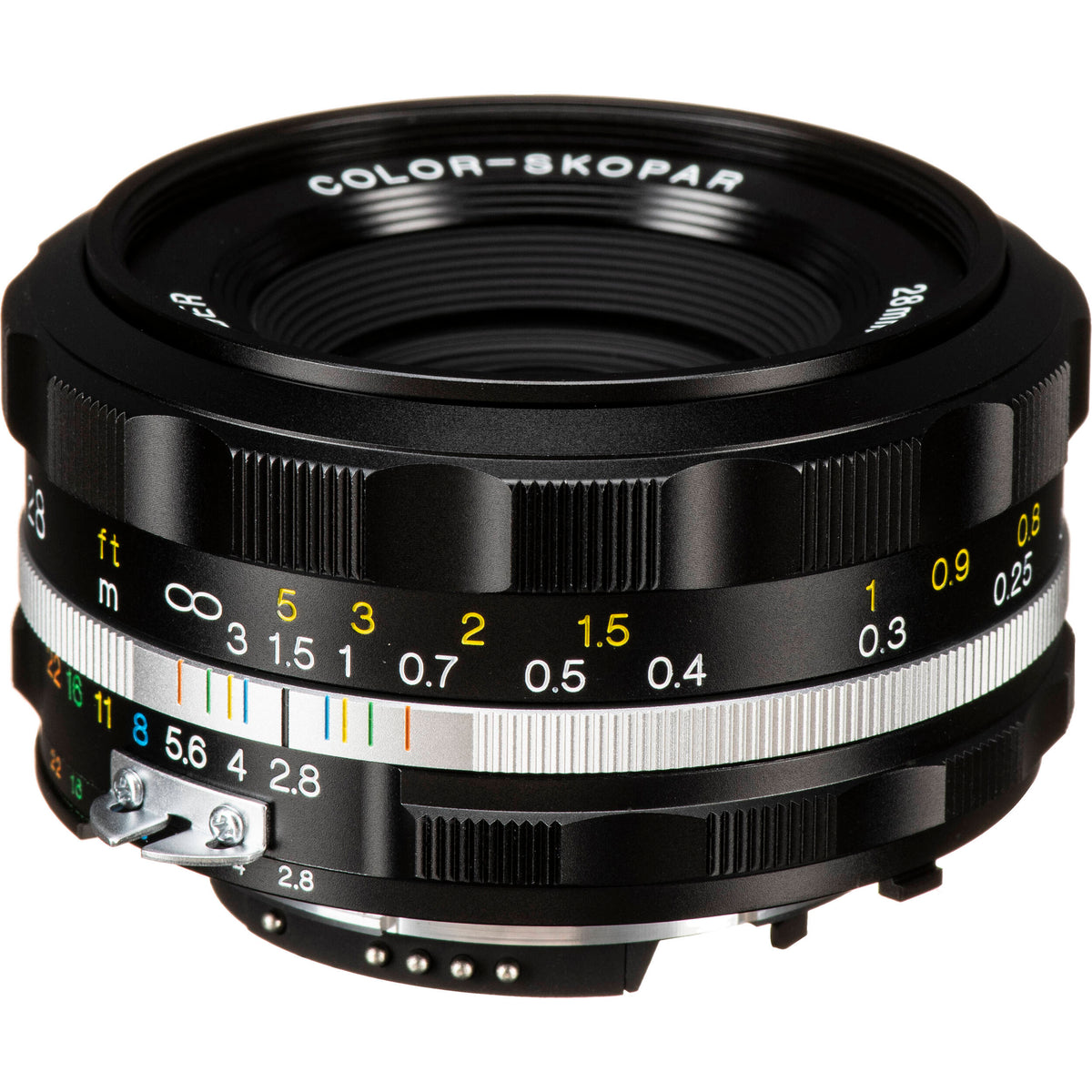 Lente Voigtlander 28mm f/2.8 Color-Skopar SLIIs para Nikon (Negro Rim) - vista principal