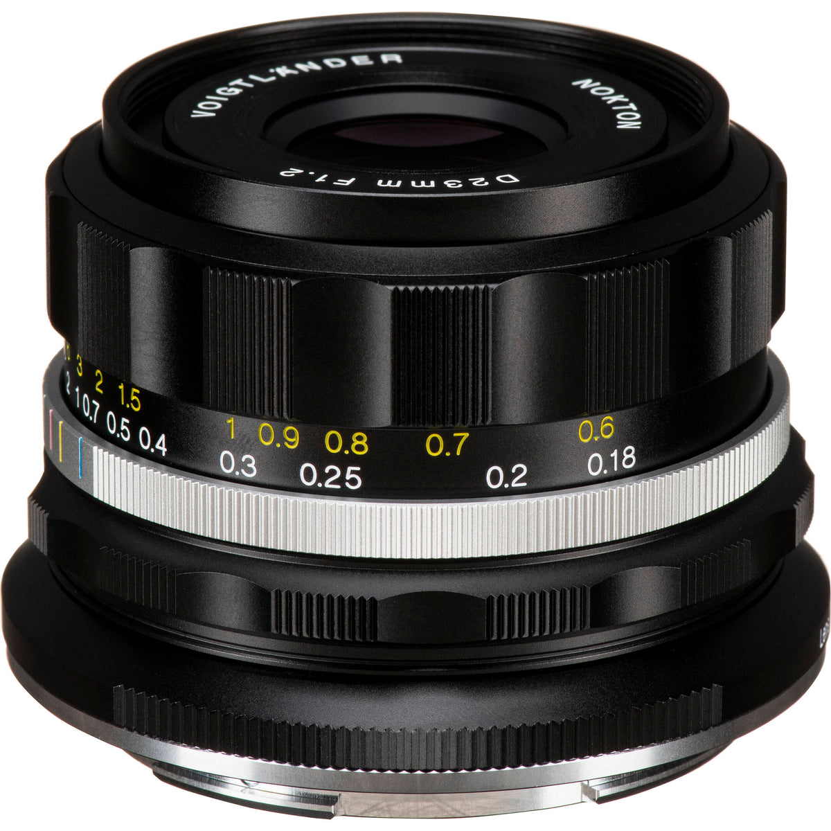 Lente Voigtlander Nokton 23mm f/1.2 Aspherical (Negro) - vista frontal