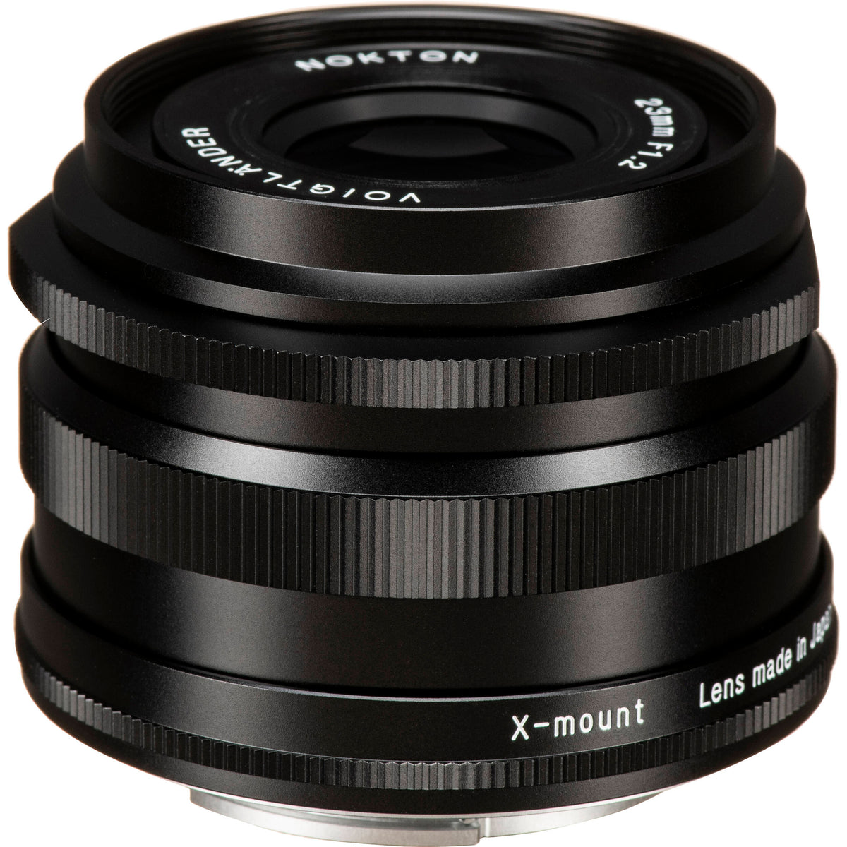 Lente Voigtlander Nokton 23mm f/1.2 Aspherical (Negro) - vista lateral