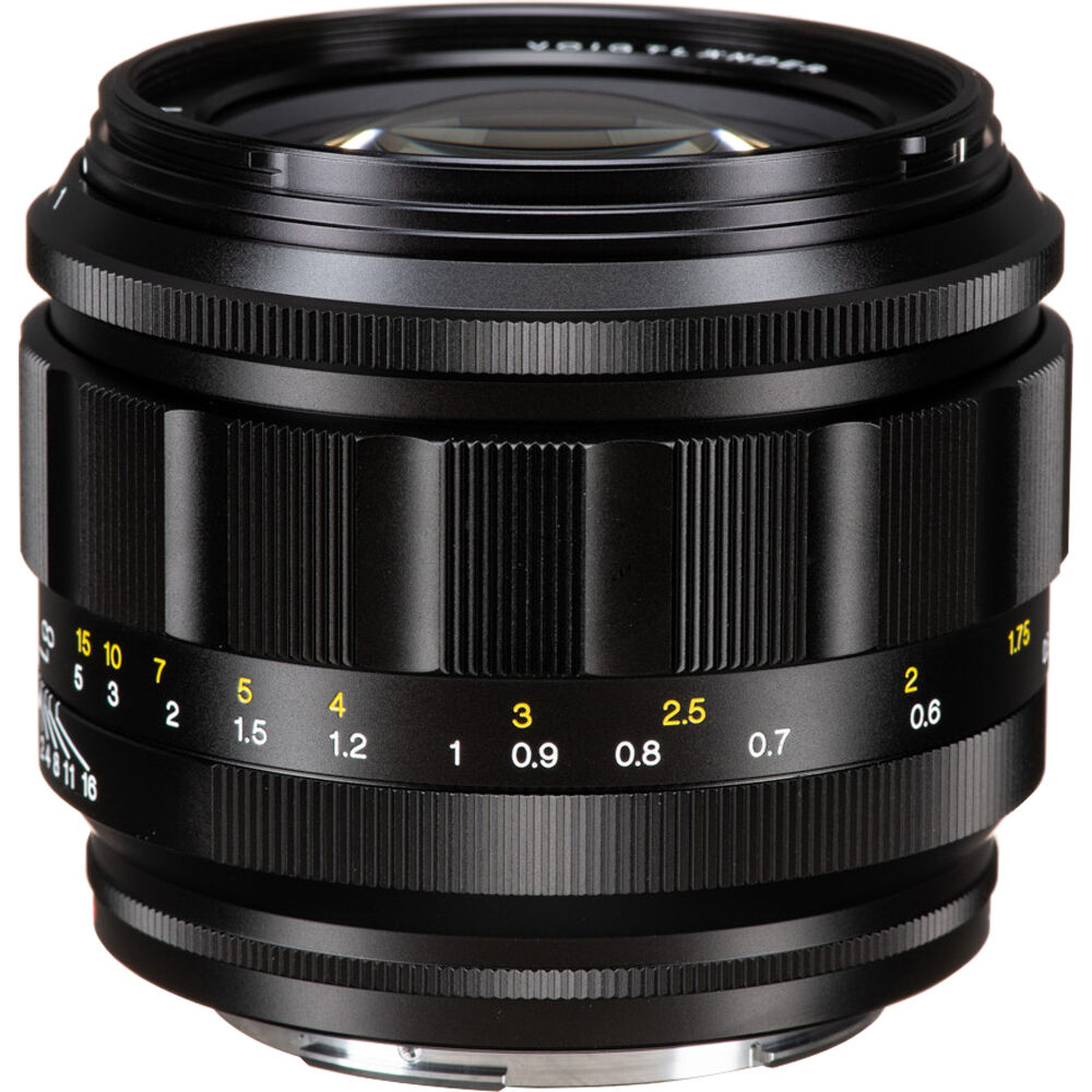 Lente Voigtlander Nokton 50mm f/1.0 Aspherical - vista frontal