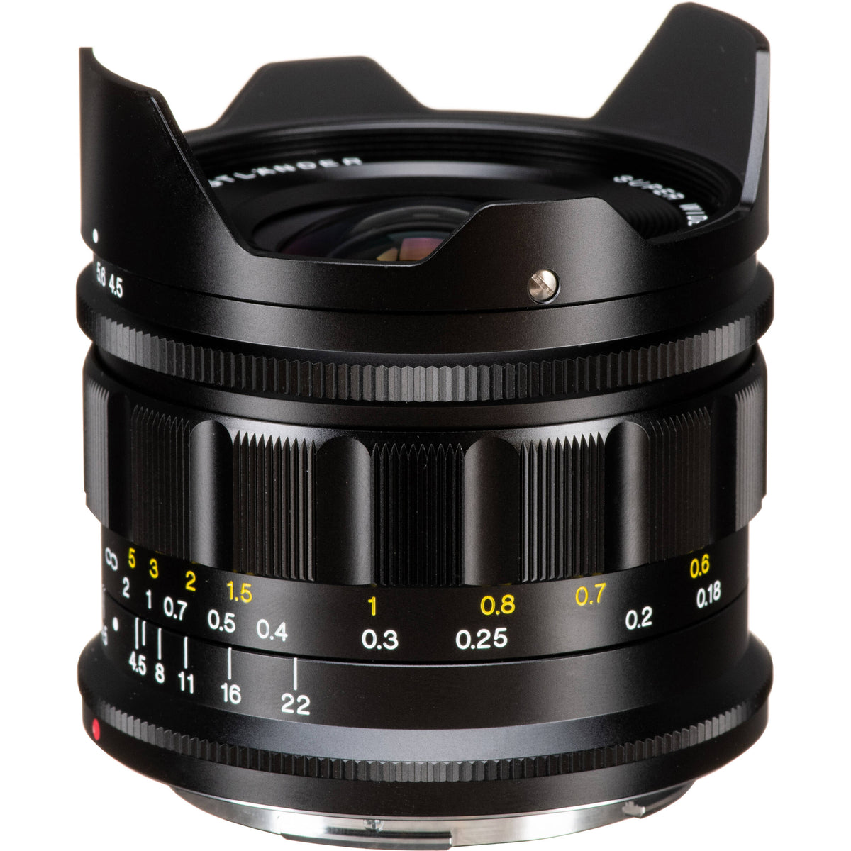 Lente Voigtlander Super Wide-Heliar 15mm f/4.5 Aspherical III - vista frontal