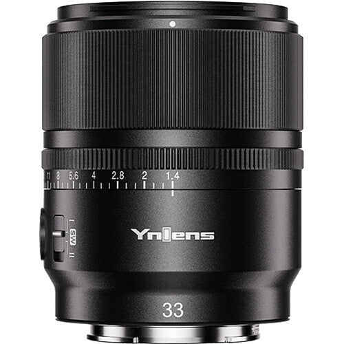 Lente Yongnuo YN 33mm f/1.4 DA DSM WL Pro - vista frontal