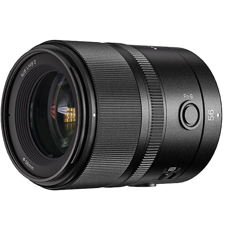 Lente Yongnuo YN 56mm f/1.4S DA DSM WL Pro - vista frontal