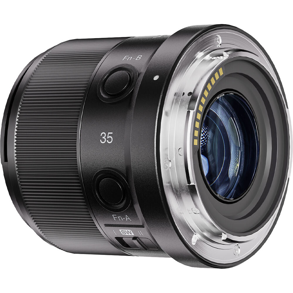 Lente Yongnuo YN35mm f/1.8S DA DSM WL (Negro) - vista frontal