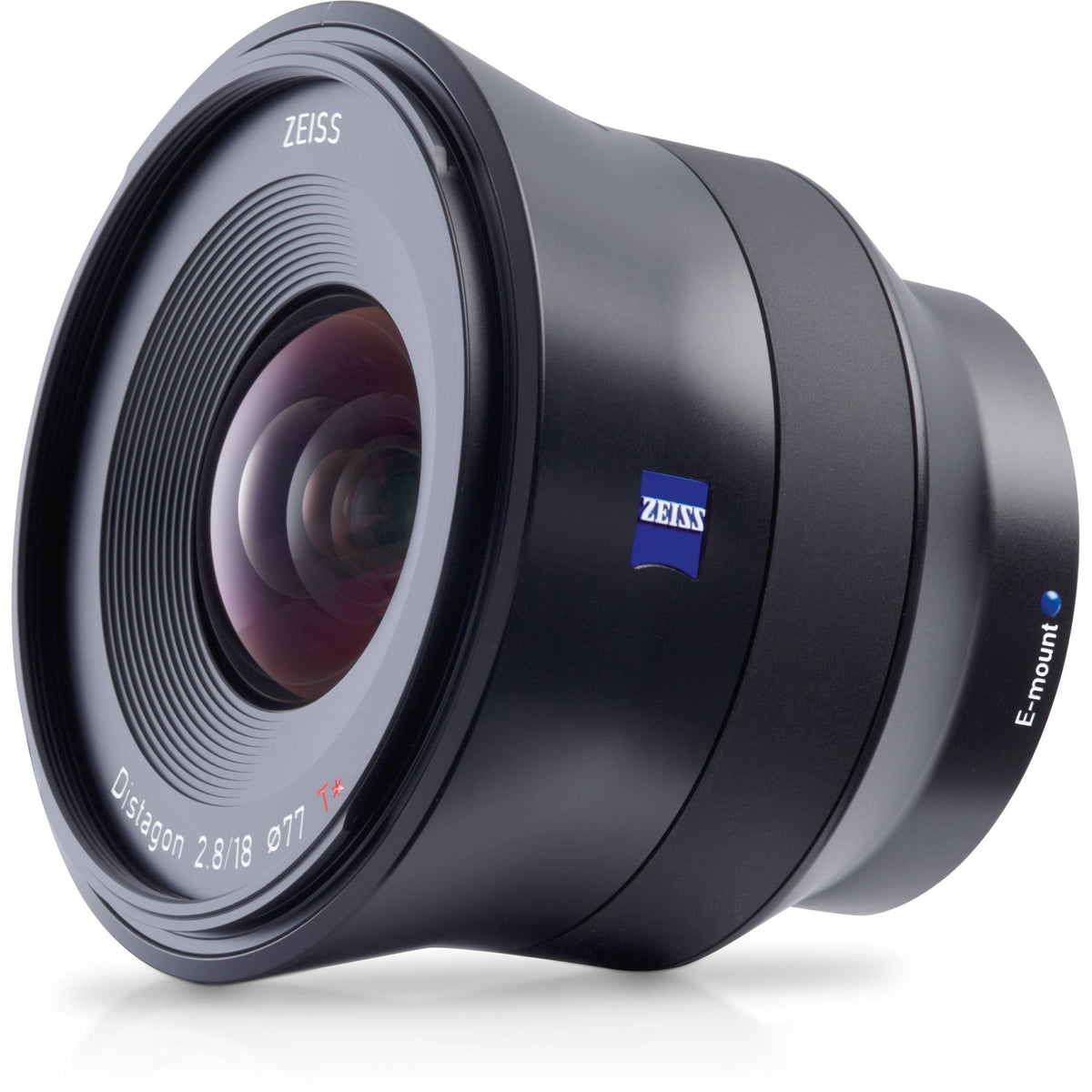 Lente Zeiss Batis 18mm f/2.8 - vista frontal