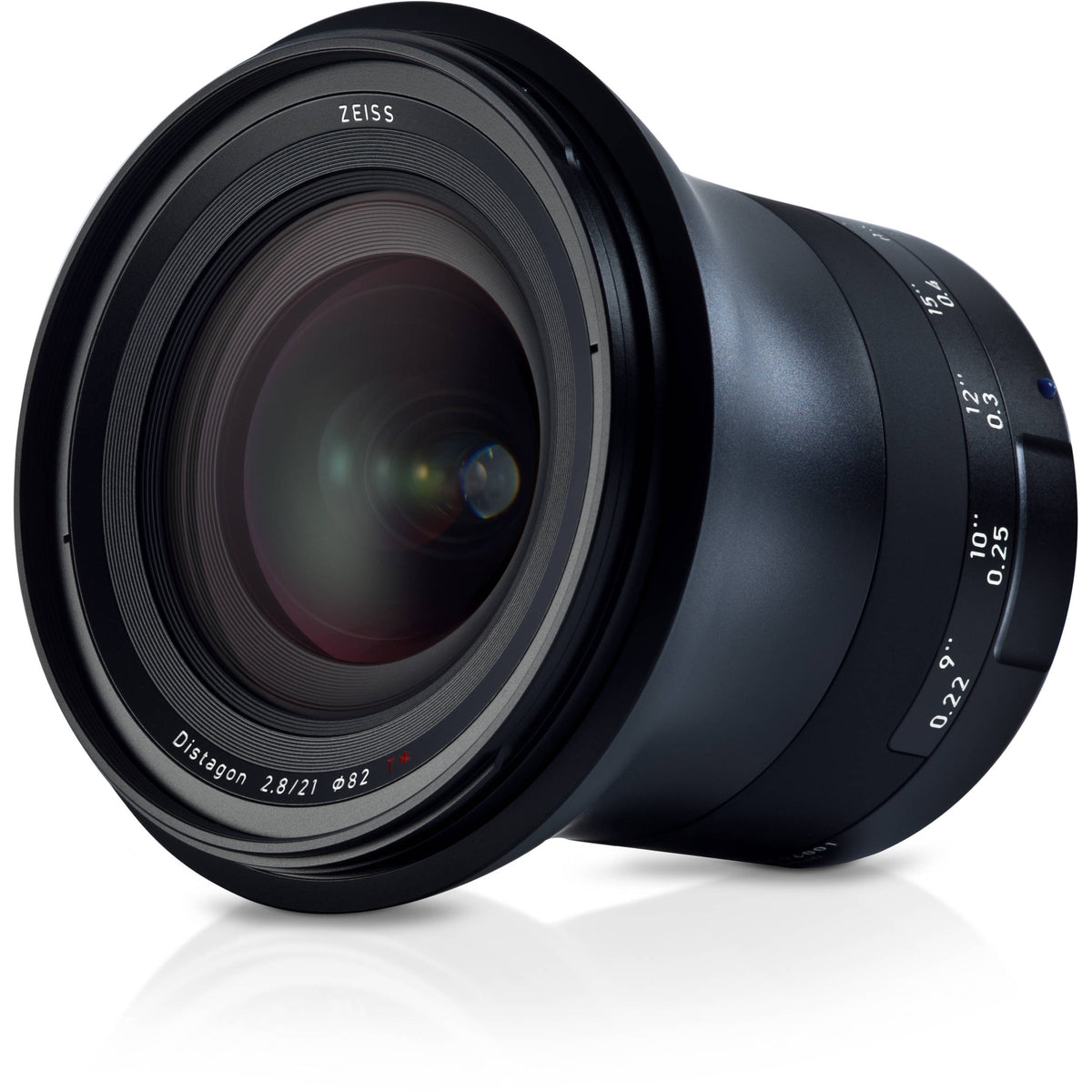 Lente Zeiss Milvus 21mm f/2.8 ZE - vista frontal