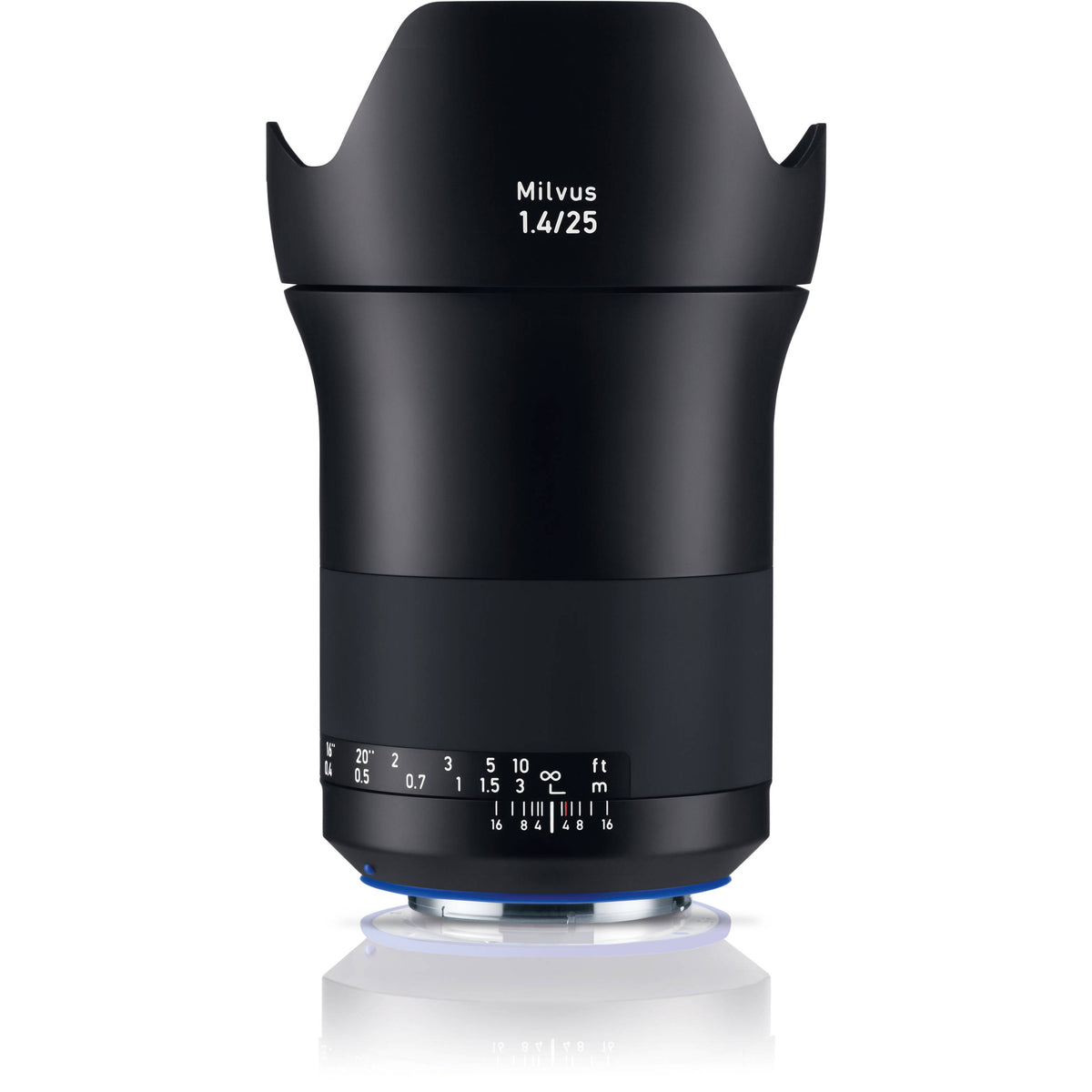 Lente Zeiss Milvus 25mm f/1.4 ZE - vista frontal