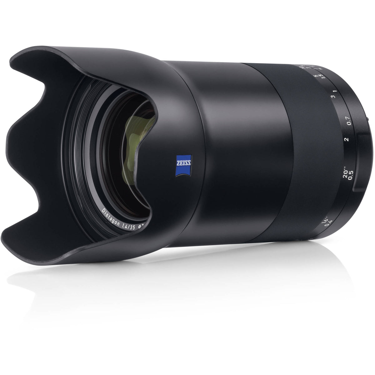 Lente Zeiss Milvus 35mm f/1.4 ZE - vista frontal