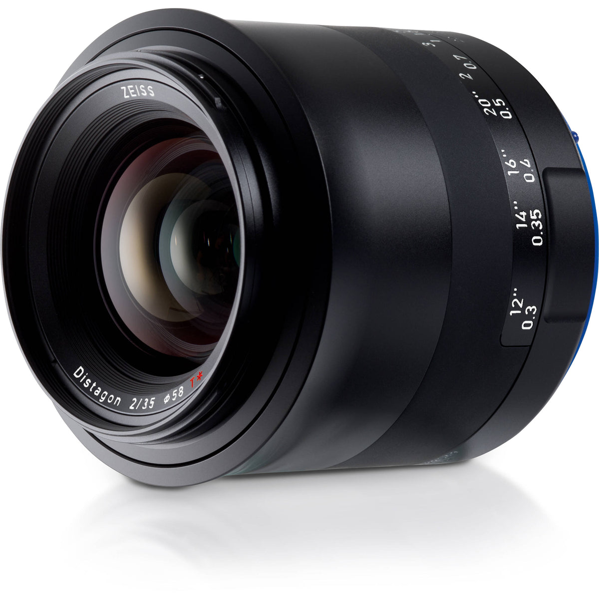 Lente Zeiss Milvus 35mm f/2 ZE - vista frontal