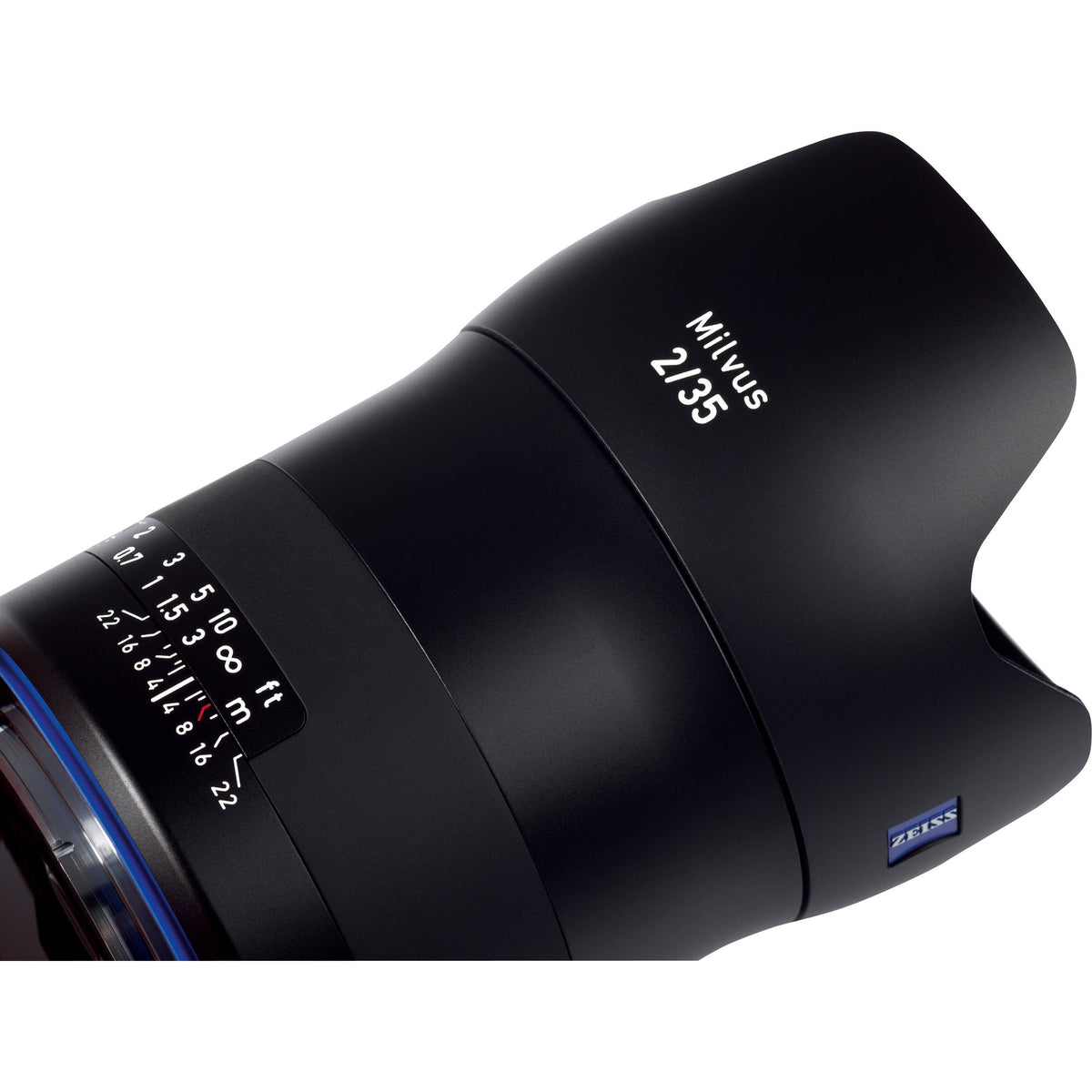 Lente Zeiss Milvus 35mm f/2 ZE - vista lateral