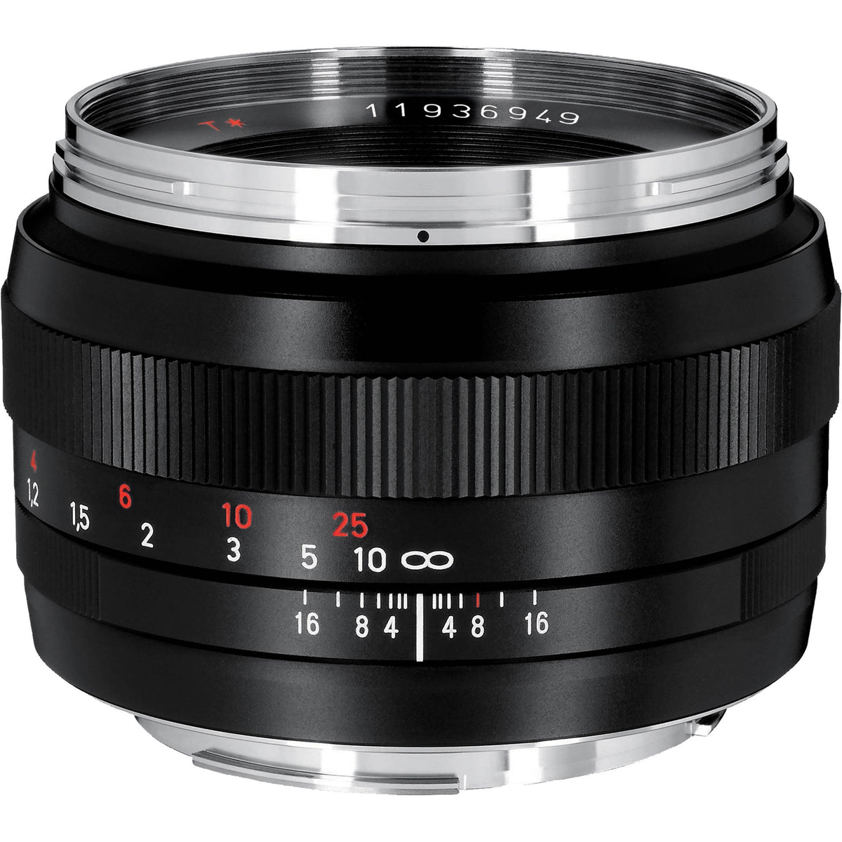 Lente Zeiss Planar T* 50mm f/1.4 ZE - vista trasera