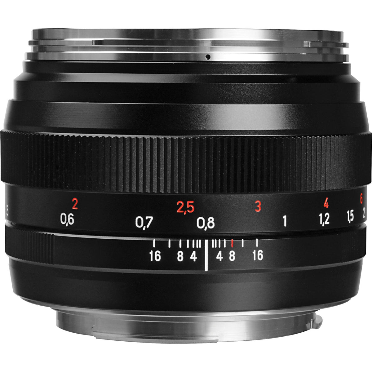 Lente Zeiss Planar T* 50mm f/1.4 ZE - vista lateral