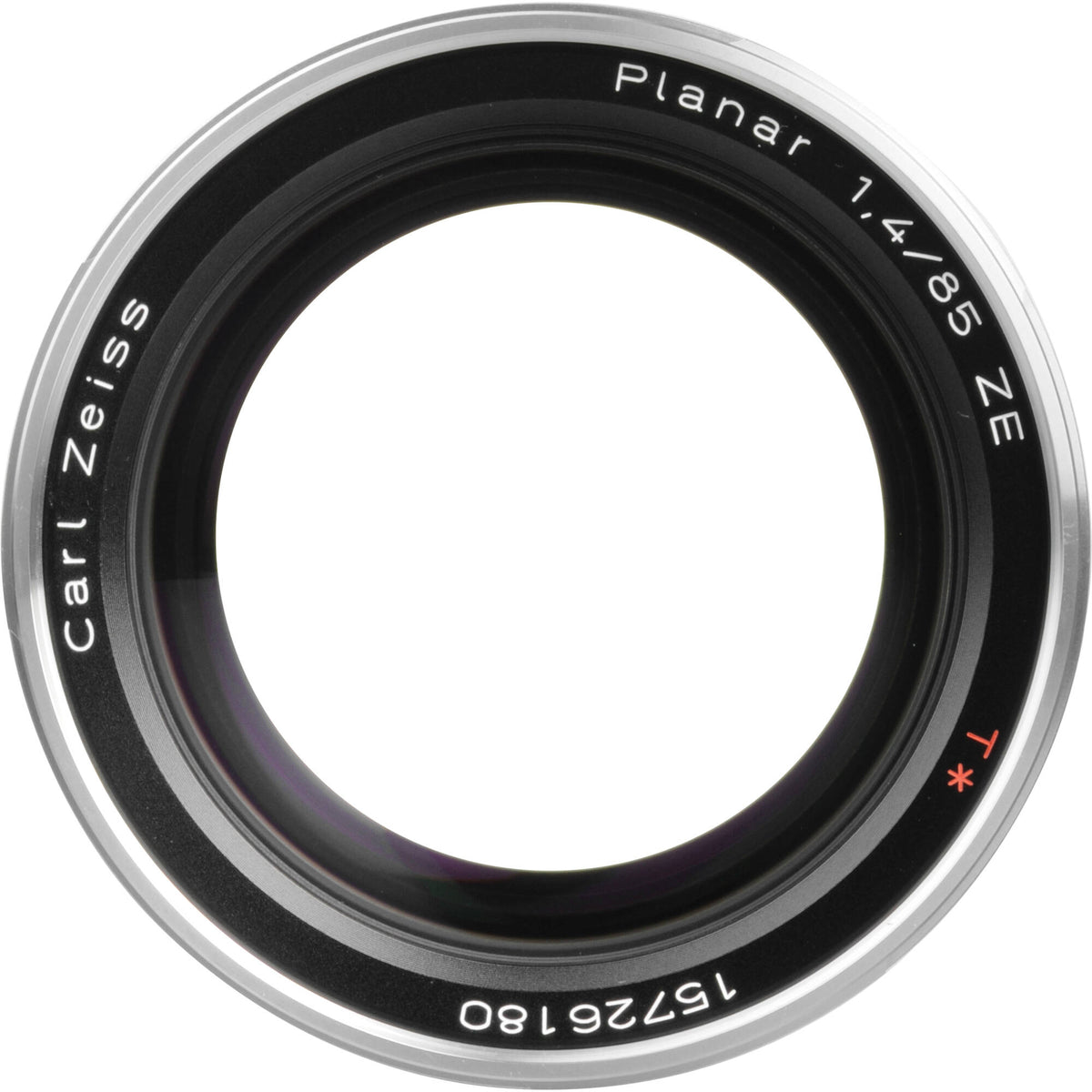 Lente Zeiss Planar T* 85mm f/1.4 ZE - vista frontal