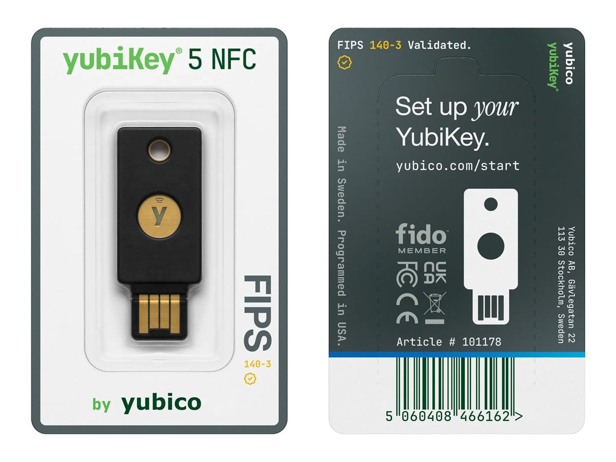 Llave de Seguridad Yubico YubiKey 5 NFC FIPS - vista 1