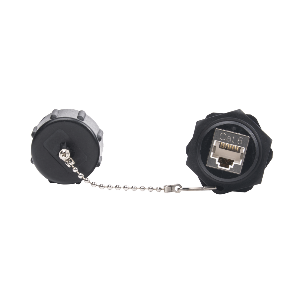 Acoplador Industrial RJ45-RJ45 Categoría 6 Blindado LinkedPro LP-C6WP-CP