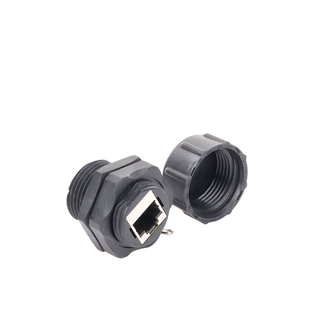 Acoplador Industrial RJ45-RJ45 Categoría 6 Blindado LinkedPro LP-C6WP-CP